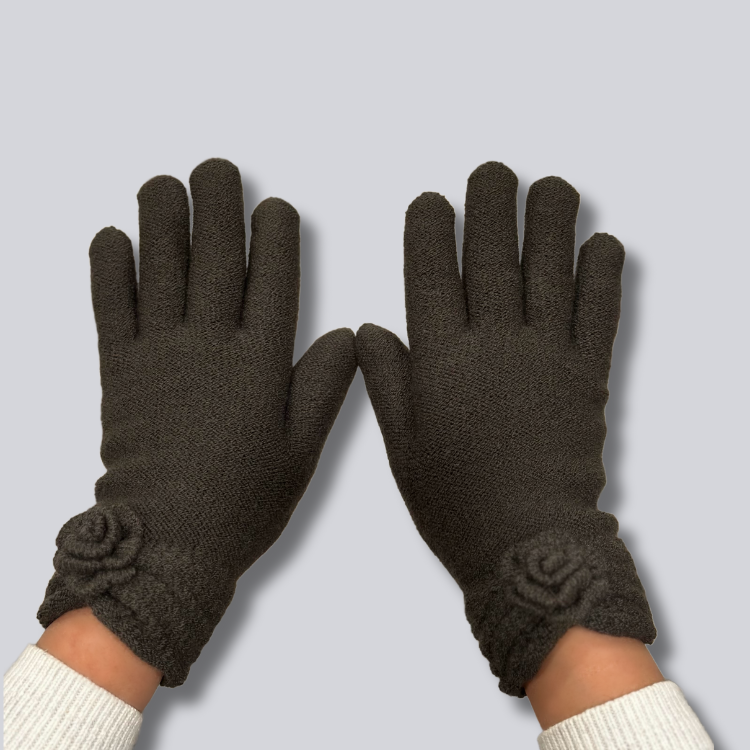 Charcoal Alpaca Gloves - Warmpaka