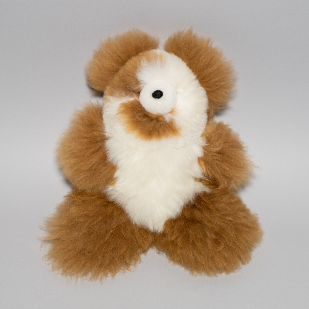 Handcrafted Alpaca 14" Teddy Bear - Your Plush Companion for Warmth and Love - Warmpaka