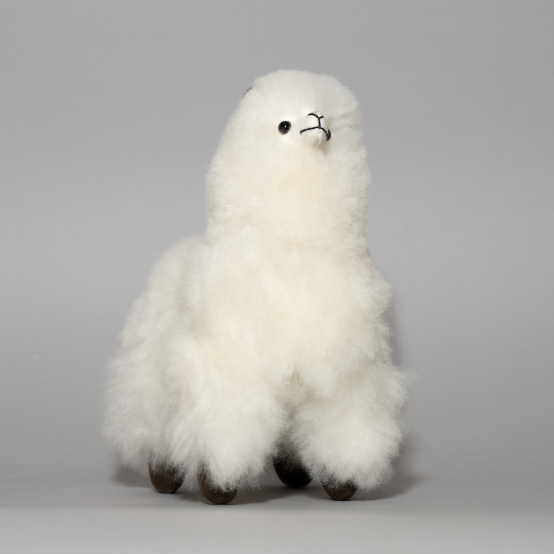 Alpaca Stuffed Animal - 9&quot; Huacaya Alpaquita - Warmpaka