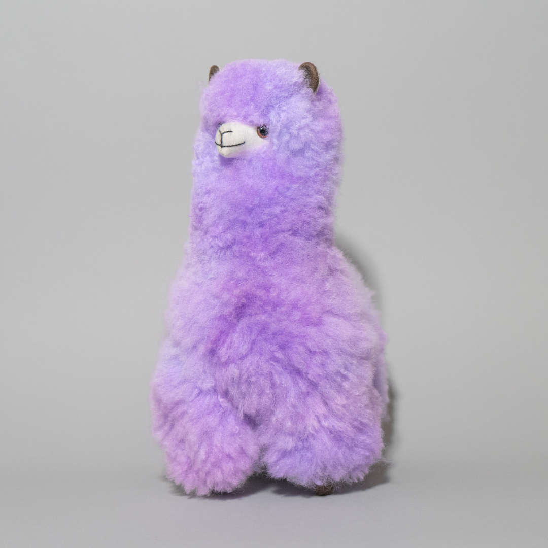 ALPACA STUFFED ANIMAL - 12&quot; HUACAYA ALPACA FUR - Warmpaka