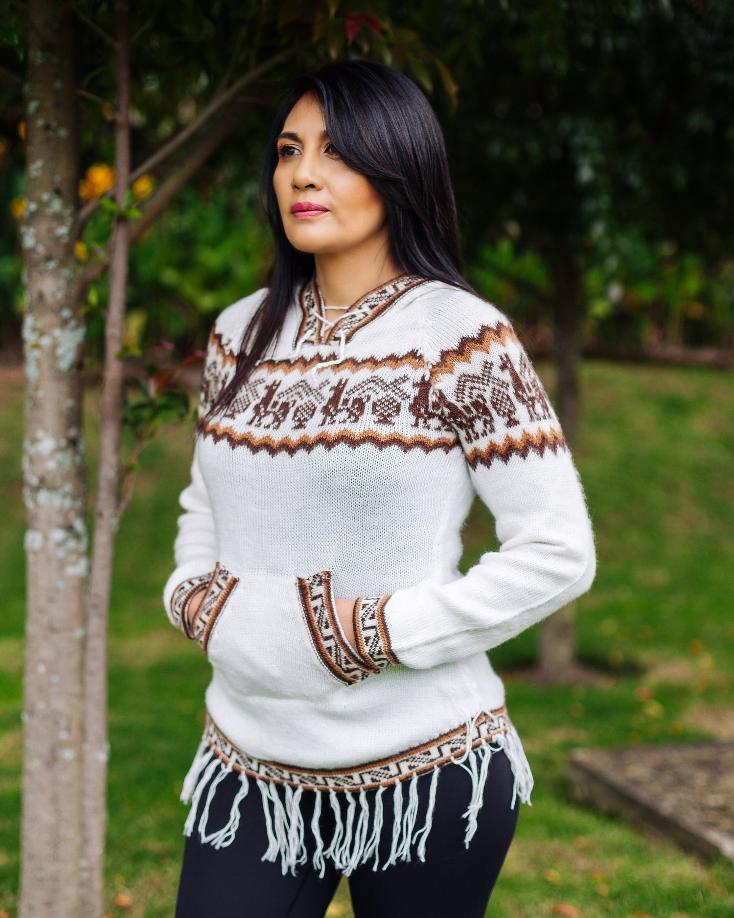 Arctic Fringed Alpaca Sweater - Warmpaka