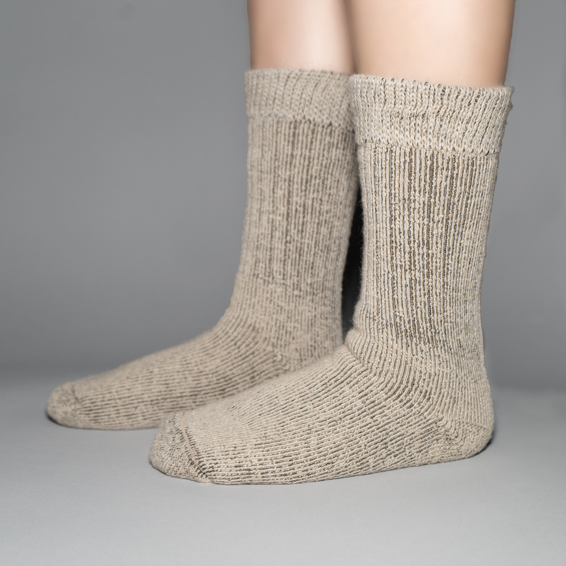 Alpaca Wool Beige Socks for the Ultimate Warmth