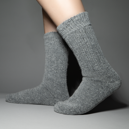 Alpaca Wool Beige Socks for the Ultimate Warmth