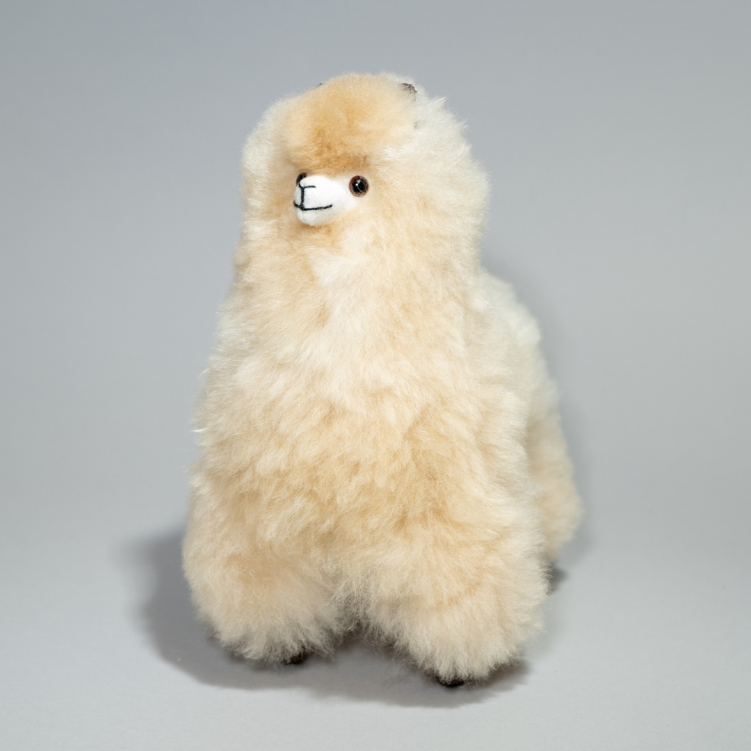 Alpaca Stuffed Animal - 9&quot; Huacaya Alpaquita - Warmpaka