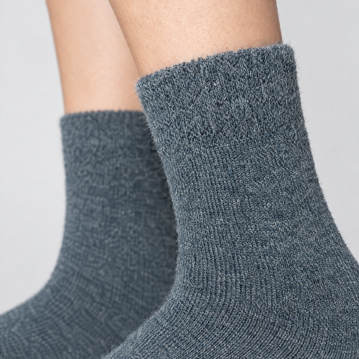 Close-up of the alpaca knit and cuff