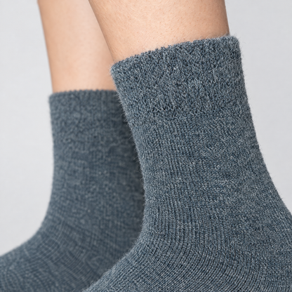 Close-up of the alpaca knit and cuff