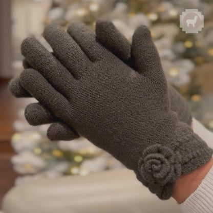Charcoal Alpaca Gloves