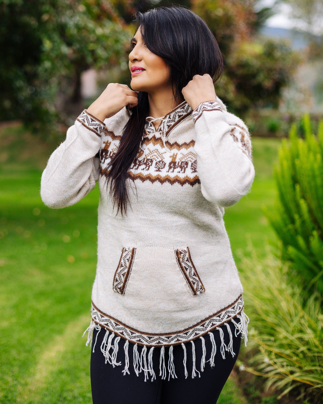 Light Beige Alpaca Sweater - Warmpaka